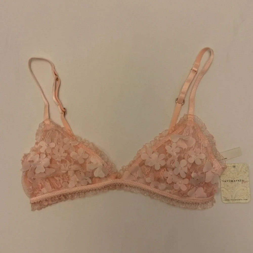 Intimately Free People Save The Date Bralette Flamingo Flamenco, Small, MSRP $38